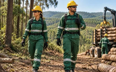 Uniformes para a área florestal: proteção e resistência para trabalhos em campo